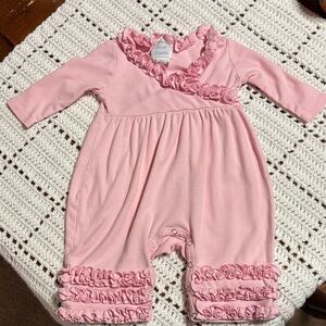 Pink Ruffled Kids One Piece Bodysuit